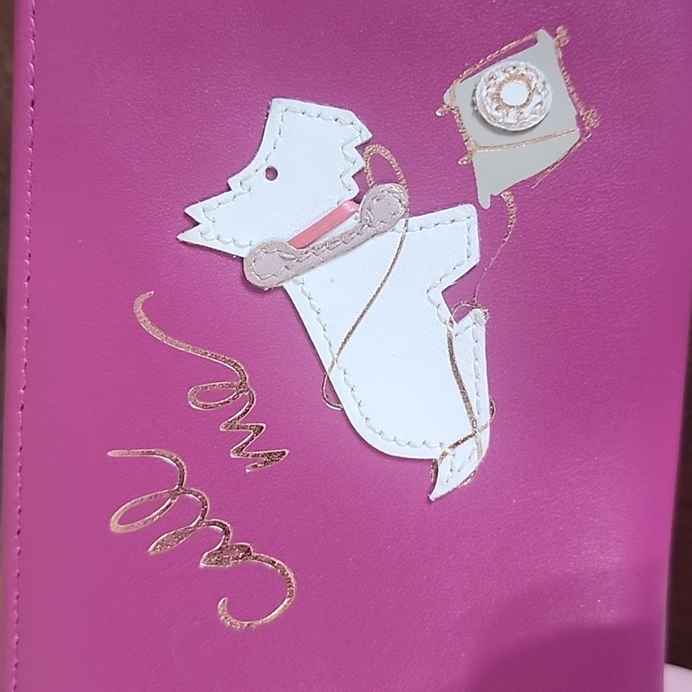 Radley London Pink Leather Scottish Dog Phone Call Me Wallet NWT Zip Snap - Picture 8 of 14